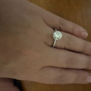 2ct moissanite ring